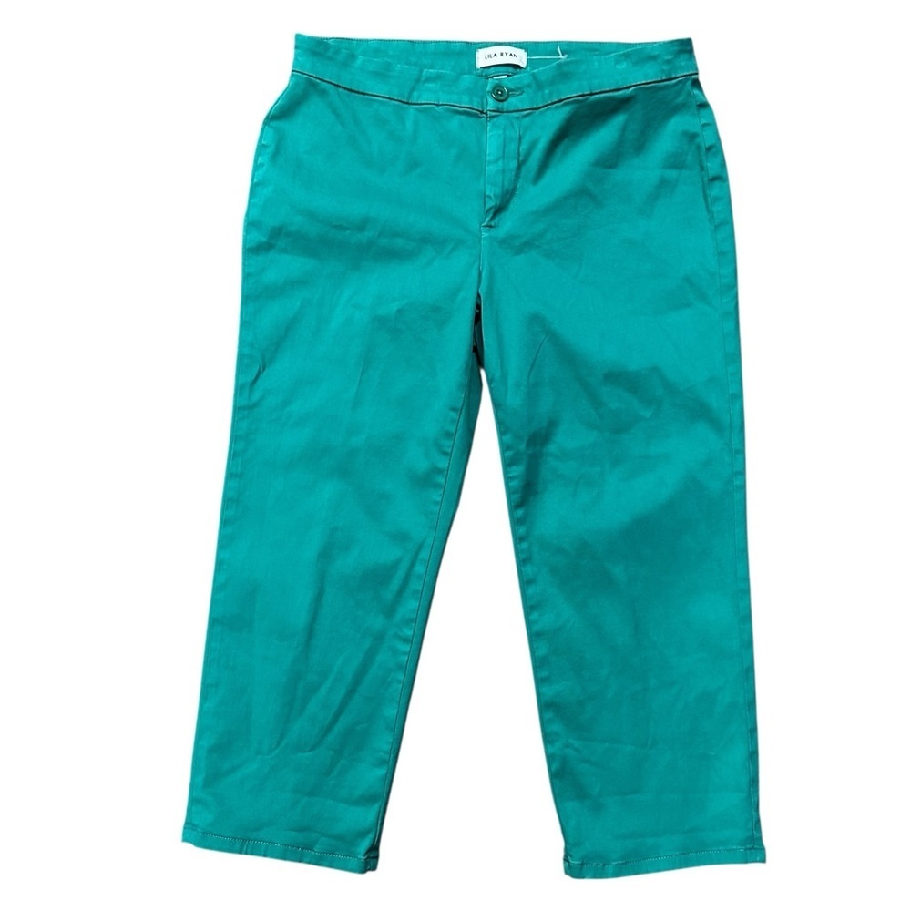 Lila Ryan NEW Jase Slim Straight Capri Pants Size 12 Stretchy Comfy